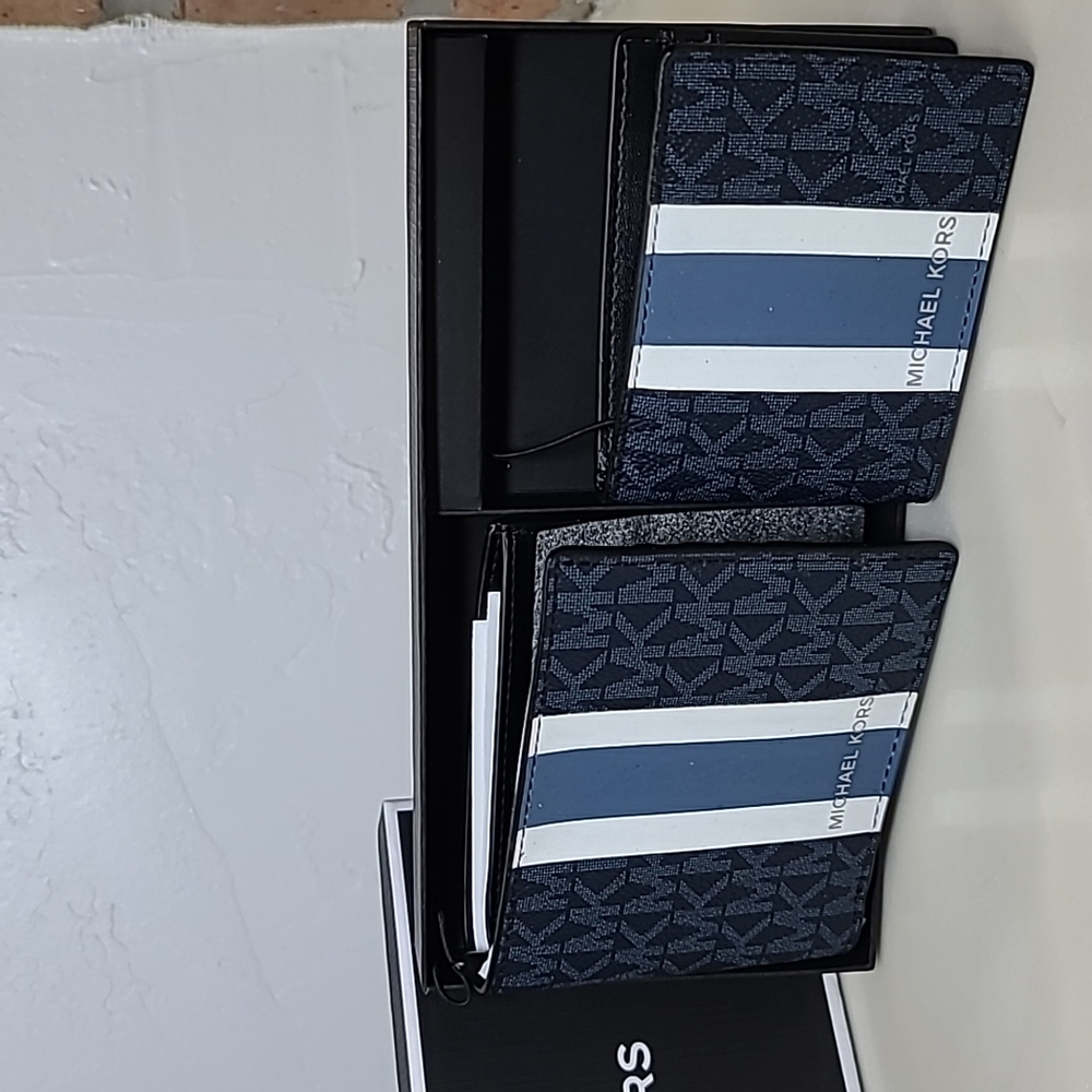 Michael Kors Men's 3 in 1 Wallet Box Set ADMIRAL MLTI